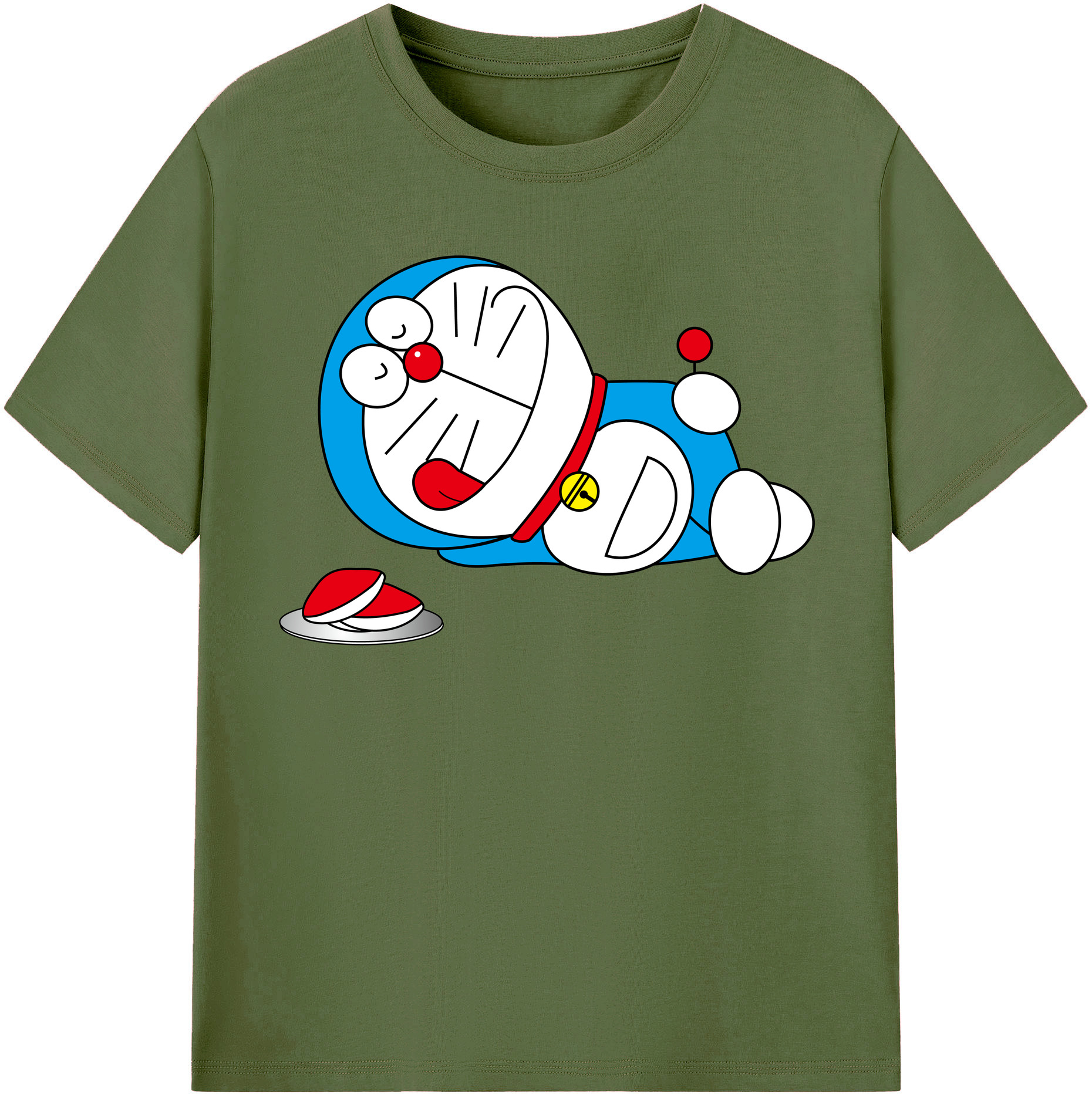 （画像用） ドラえもん Doraemon 綿100％半袖Tシャツ（フロントプリント）